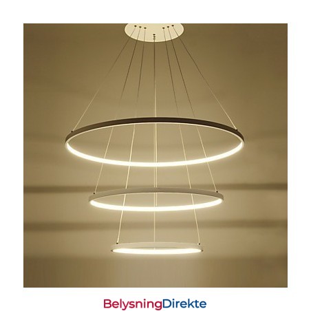 Moderne Design Pendellampe Med Tre Ringer