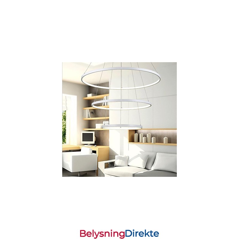 Moderne Design Pendellampe Med Tre Ringer