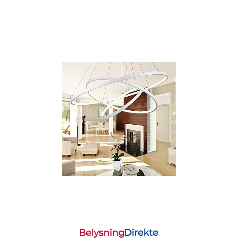 Moderne Design Pendellampe Med Tre Ringer