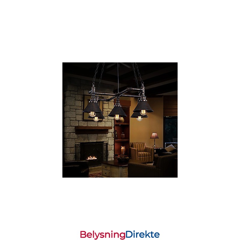 Retro Klassiske Metalltaklamper Enkle Pendellamper Kafependellampe