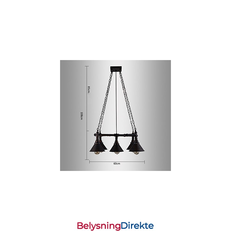 Retro Klassiske Metalltaklamper Enkle Pendellamper Kafependellampe