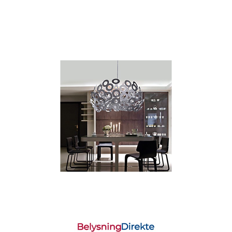 Moderne Pendellampe I Sirkelformet Lampeskjerm