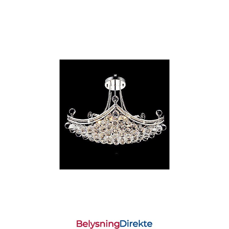 Moderne Og Moderne Krystallbelagt Metallpendellampe