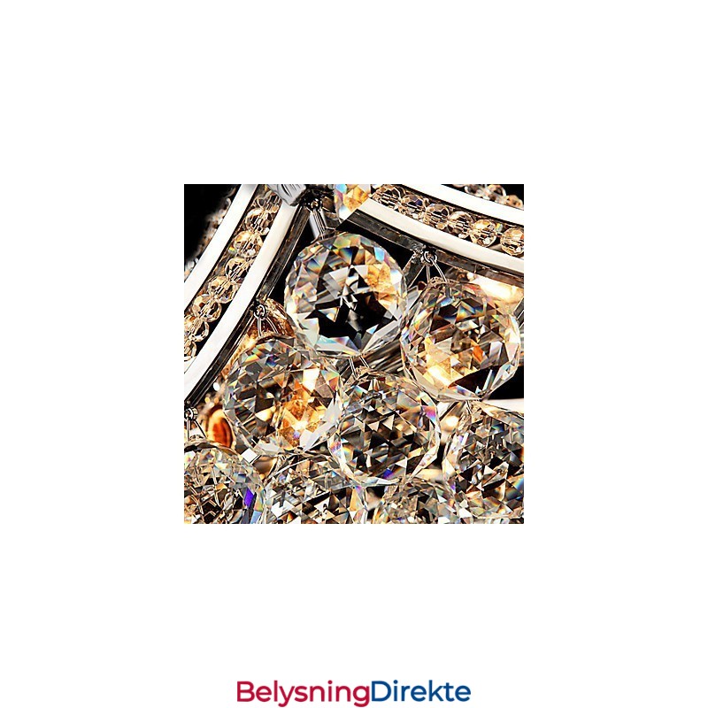 Moderne Og Moderne Krystallbelagt Metallpendellampe