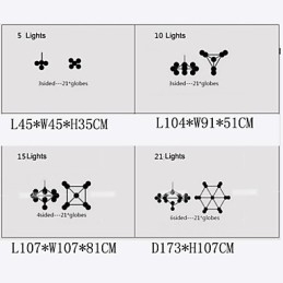 Lysekrone Med 5 Lys I Glass, Kuleformet, Retro, Utendørs, Garasje, Metall