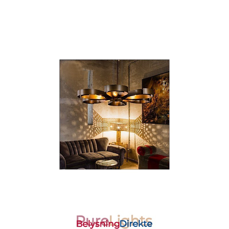 Amerikansk Landlig Jern Industriell Vindblomst Pendellampe