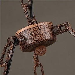 Keramisk Industrivindsløyfelysekrone Retrolron-Lysekrone Simple3