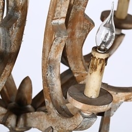 Vintage Retro Mini-Stil Malerisk Metalllysekrone