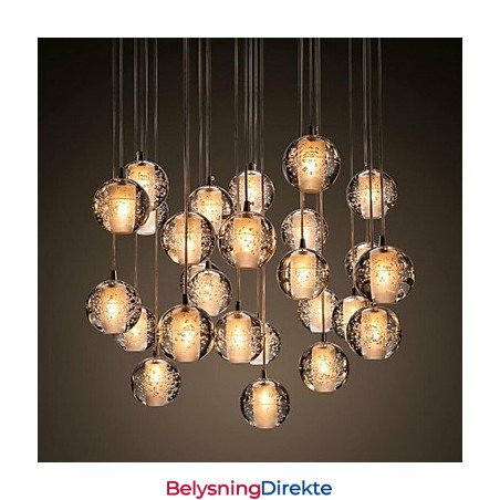 Pendellampe G4 Retrofit 3W Krombelagt Krystall Moderne Samtidsstil Pendellampe