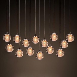 Pendellampe G4 Retrofit 3W Krombelagt Krystall Moderne Samtidsstil Pendellampe