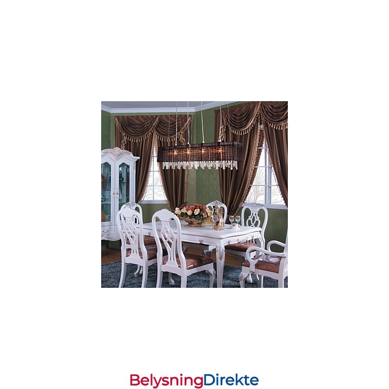 Moderne Samtids Pendellampe Med Lysøy Krystall Andre Metall