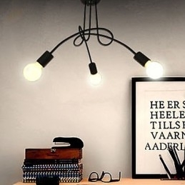 Moderne Samtidsmaleri Metalllysekrone