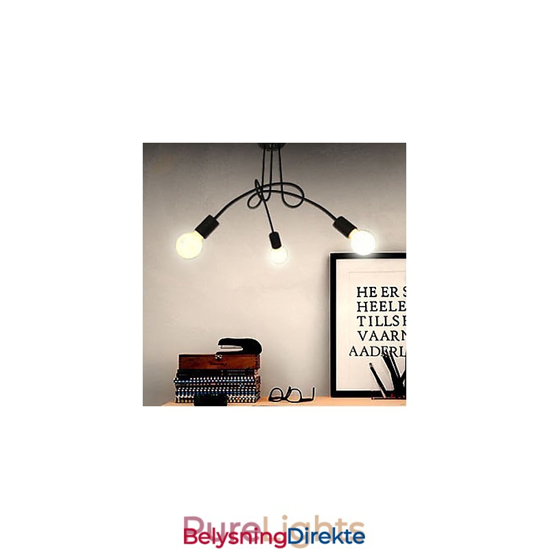 Moderne Samtidsmaleri Metalllysekrone