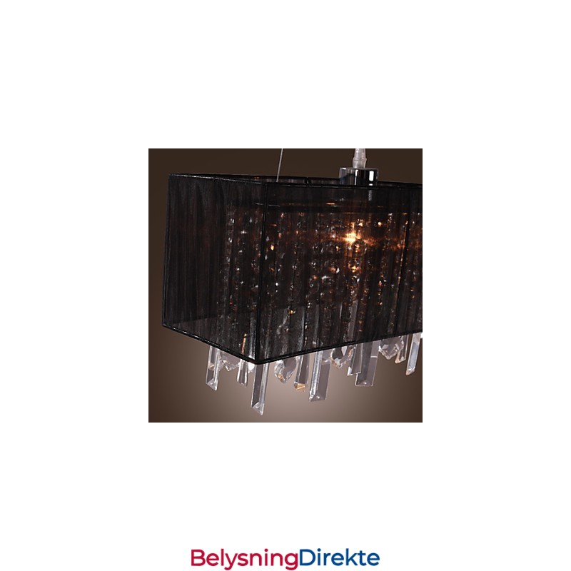 Moderne Samtids Pendellampe Med Lysøy Krystall Andre Metall