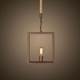 Tradisjonell Klassisk Rustikk Hytte Vintage Retro Landlig Metall Pendellampe