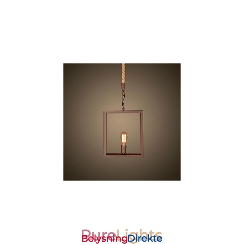 Tradisjonell Klassisk Rustikk Hytte Vintage Retro Landlig Metall Pendellampe