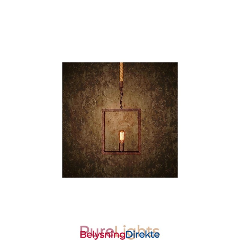Tradisjonell Klassisk Rustikk Hytte Vintage Retro Landlig Metall Pendellampe