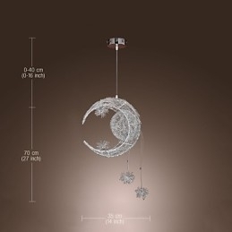 Moderne Og Moderne Globeformet Mini-Stil Galvanisert Metallpendellampe