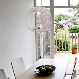 Moderne Og Moderne Globeformet Mini-Stil Galvanisert Metallpendellampe