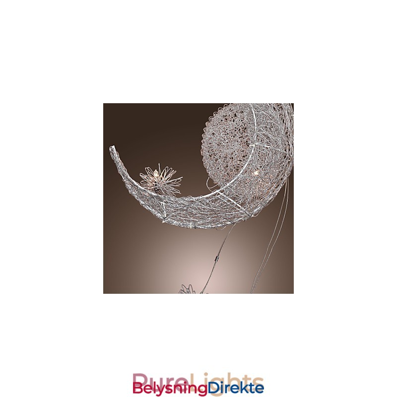 Moderne Og Moderne Globeformet Mini-Stil Galvanisert Metallpendellampe