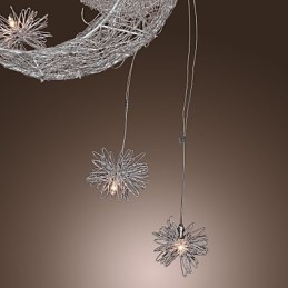 Moderne Og Moderne Globeformet Mini-Stil Galvanisert Metallpendellampe