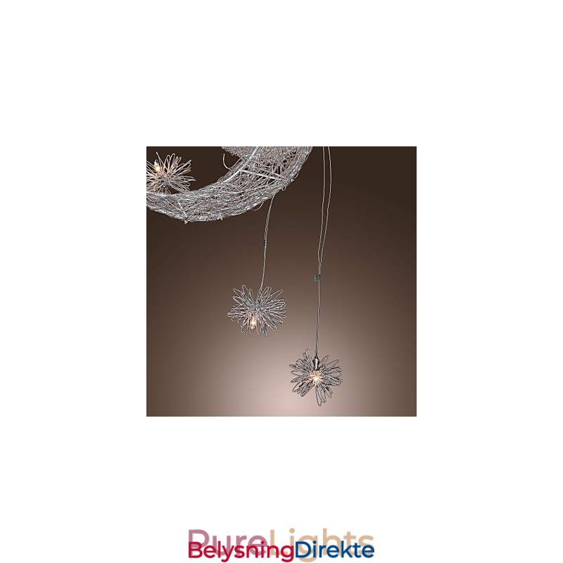 Moderne Og Moderne Globeformet Mini-Stil Galvanisert Metallpendellampe