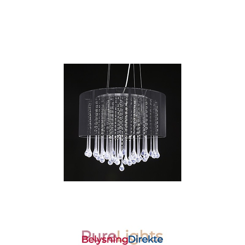 Trommependel Moderne 4-Lyss Viklingslampeskjerm Krystalllysekrone Lysekrone Moderne Minimalistisk Design