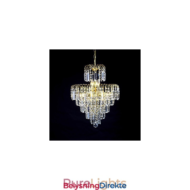 Luksuriøs Lysekrone I Europeisk Stil Med 6 Lys I Kroneform