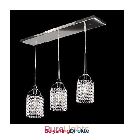 Krystall Metall Pendellampe