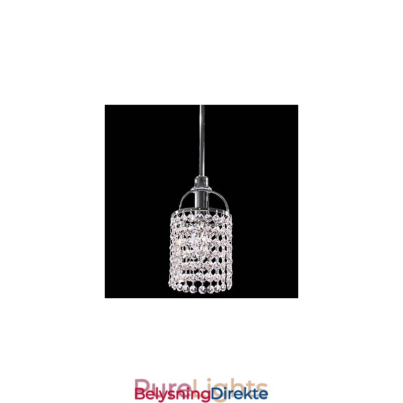Krystall Metall Pendellampe