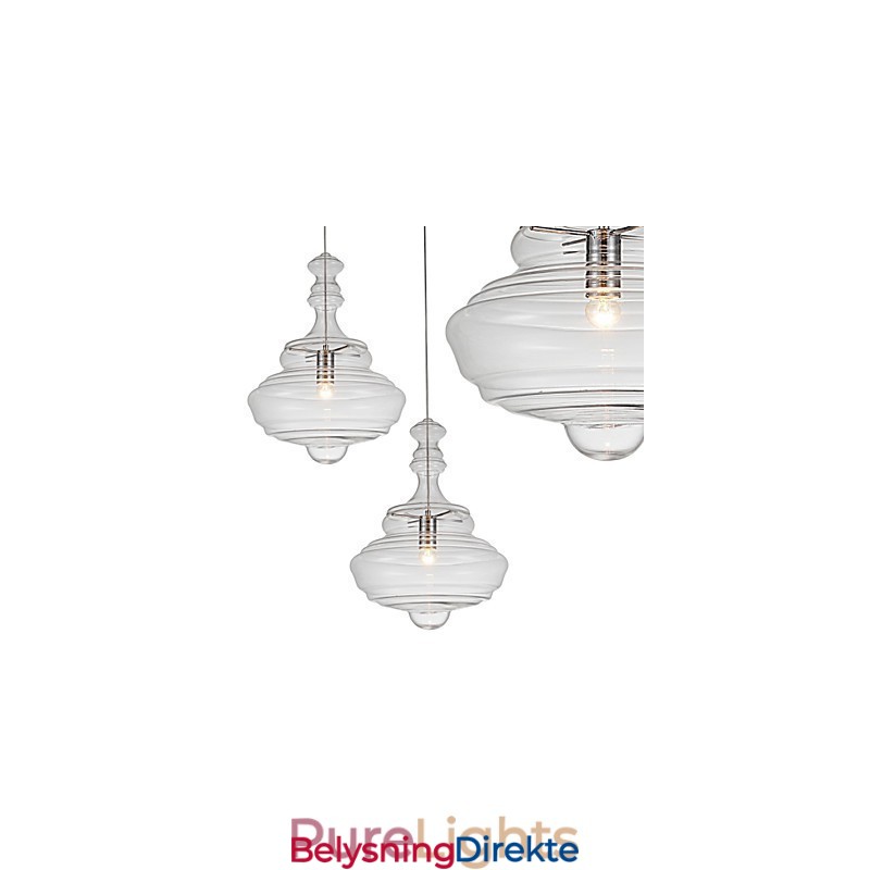 Kunstnerisk Pendellampe Med 1 Lys Moderne Simplicity Fargeløst Klart Glass