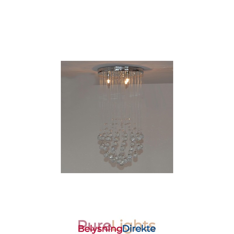 Tradisjonell Klassisk Krystallkrom Metall Innfelt Montering