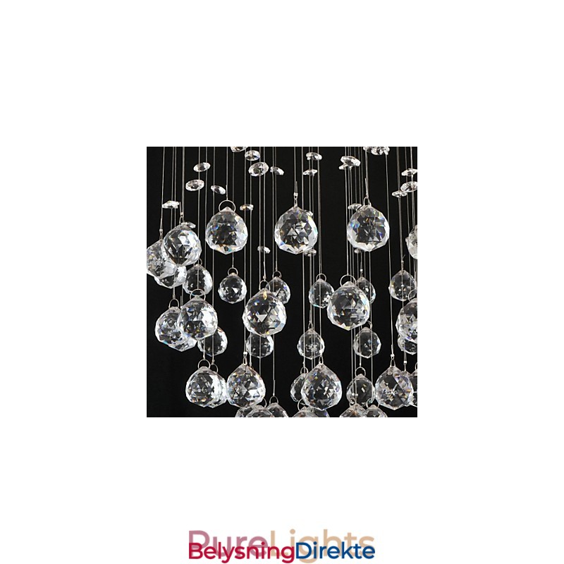 Tradisjonell Klassisk Krystallkrom Metall Innfelt Montering