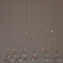 Tradisjonell Klassisk Krystallkrom Metall Innfelt Montering