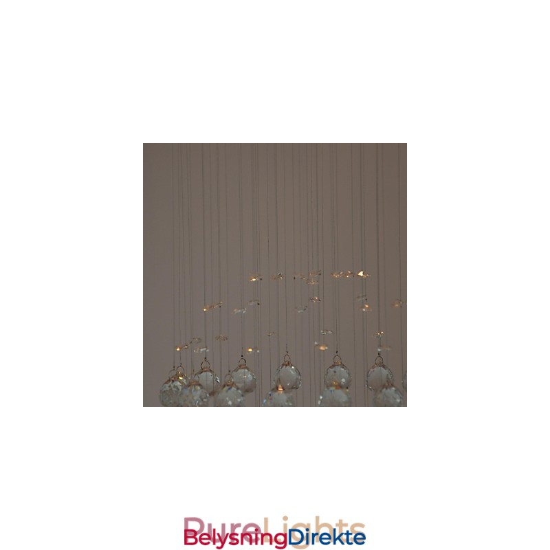 Tradisjonell Klassisk Krystallkrom Metall Innfelt Montering