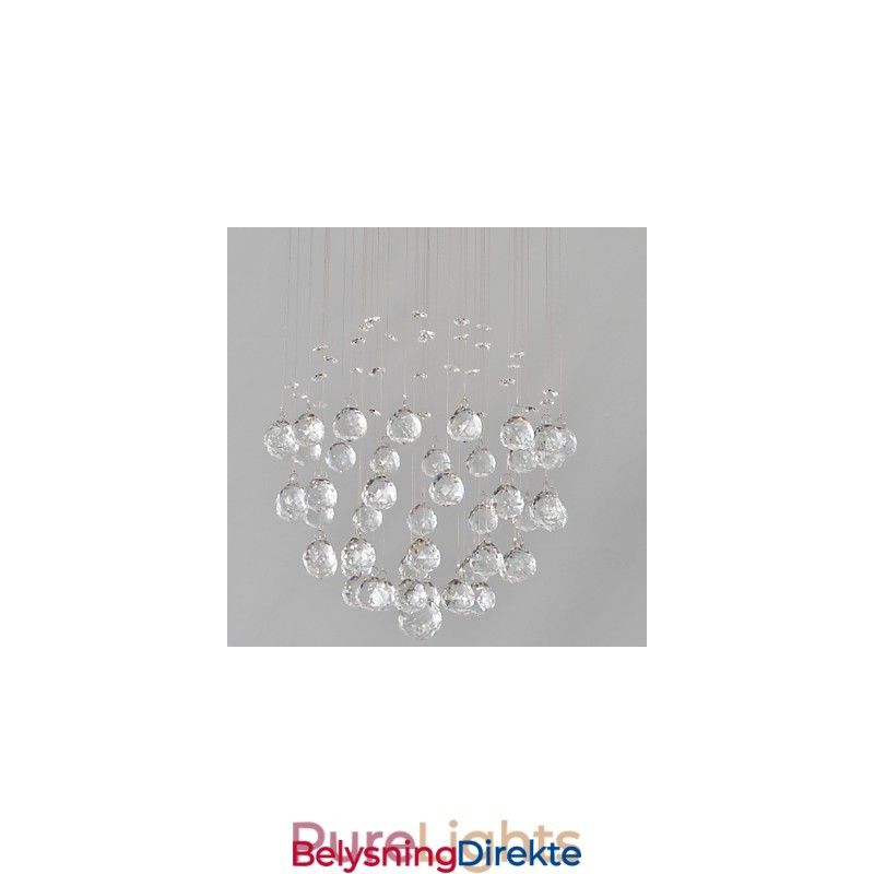 Tradisjonell Klassisk Krystallkrom Metall Innfelt Montering