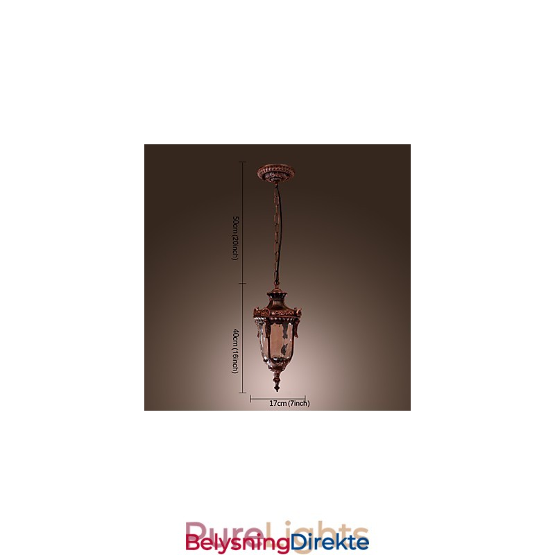 Antikkinspirert Pendellampe Med 1 Lyspære