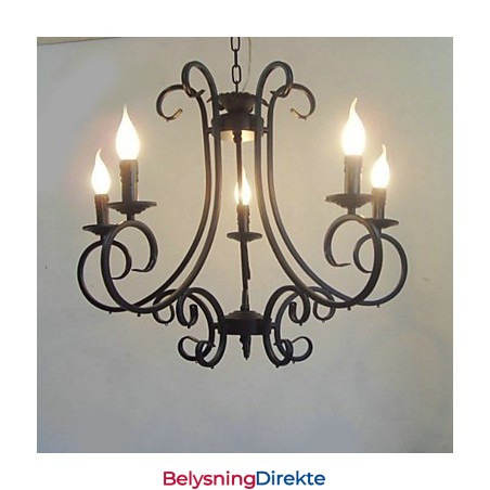 Tradisjonell Klassisk Maleri Metalllysekrone