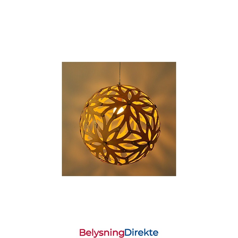 Retro Landlig Tre Bambus Pendellampe