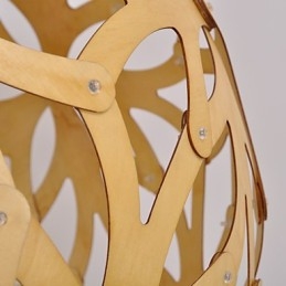 Retro Landlig Tre Bambus Pendellampe