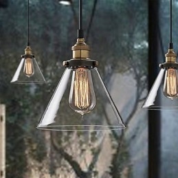 Retro Enkelt Glassanheng