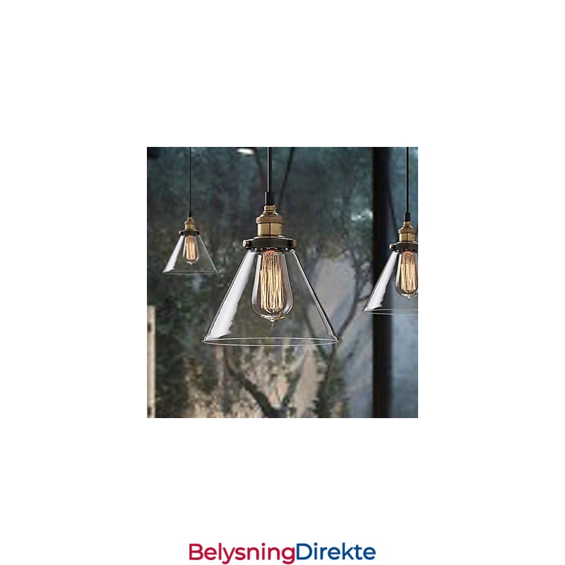 Retro Enkelt Glassanheng