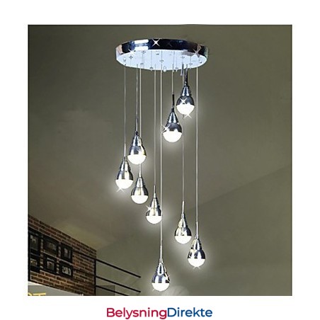 Lamper Og Lanterner Trappe Scene 9 Hode Taklampe