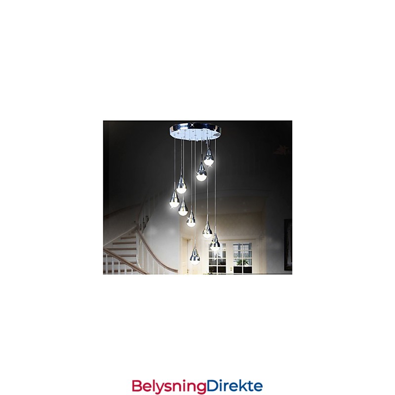 Lamper Og Lanterner Trappe Scene 9 Hode Taklampe