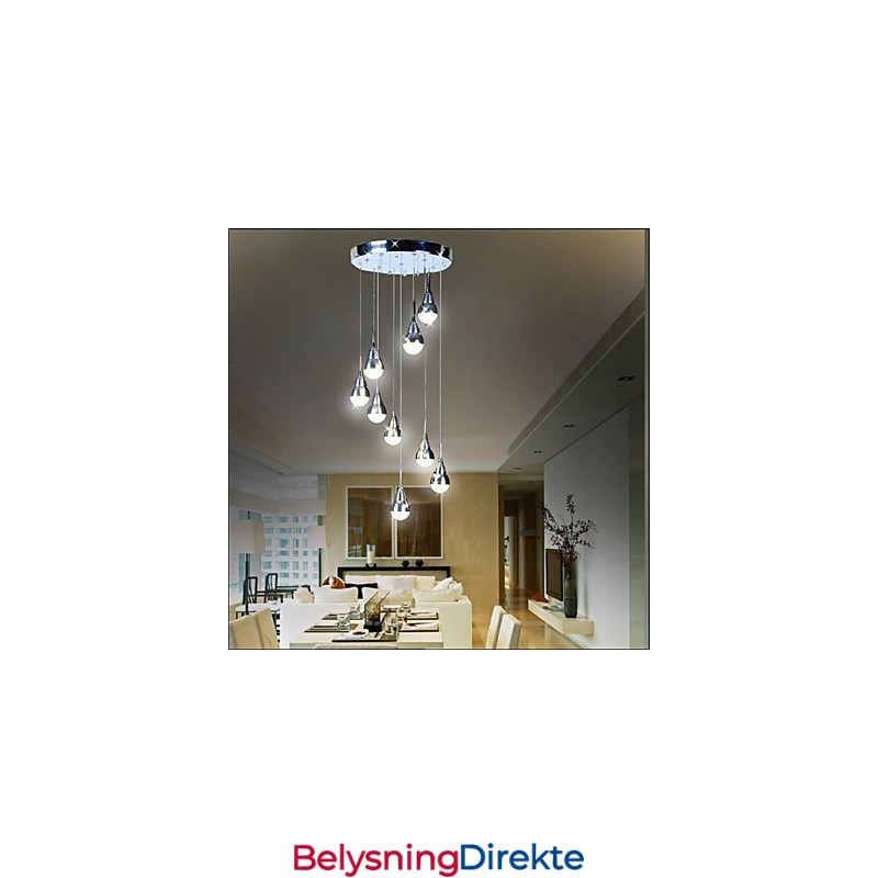 Lamper Og Lanterner Trappe Scene 9 Hode Taklampe