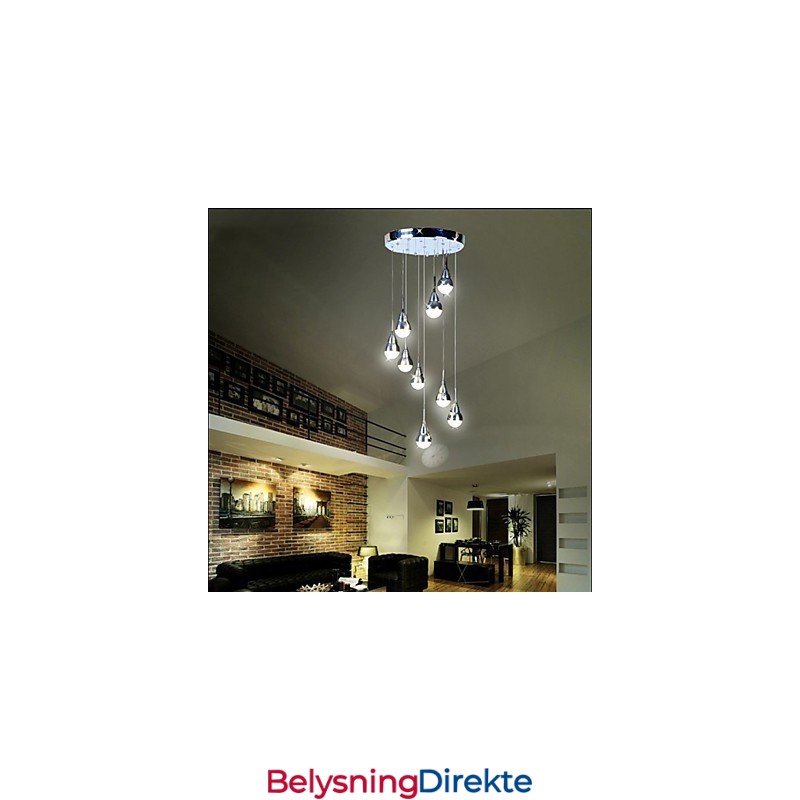 Lamper Og Lanterner Trappe Scene 9 Hode Taklampe