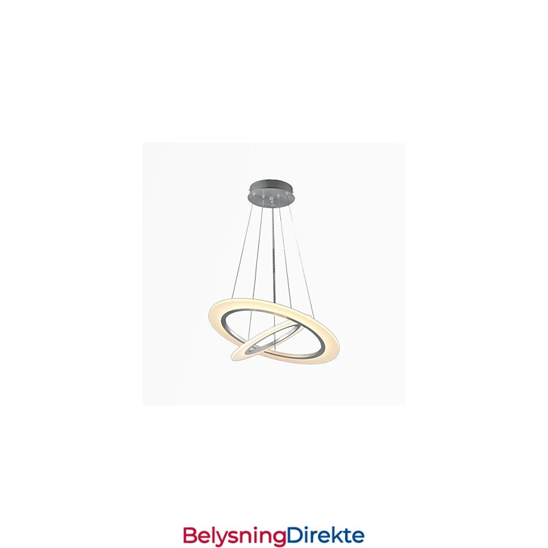 Akryl Pendellampe I Taket, Hengende Lysekronelamper Med 2 Ringer