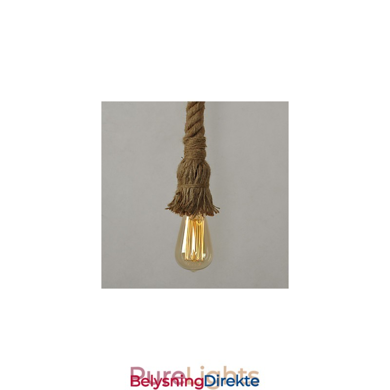 Retro Mini-Stil Galvanisert Metall Pendellampe