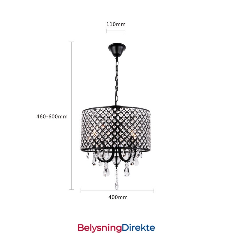 Moderne Samtidskunst Trommekrystall Kromlysekrone