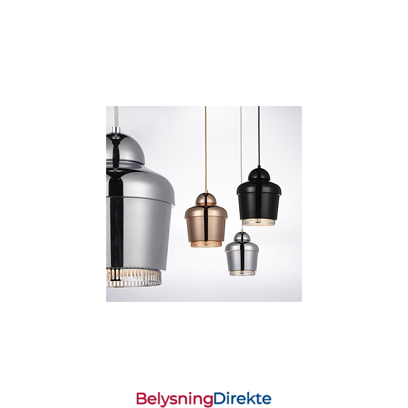 Pendellampe 1 Lys Moderne Enkelhet Gyllen Krom Svart Hvit Karbonstål Metalllysekrone